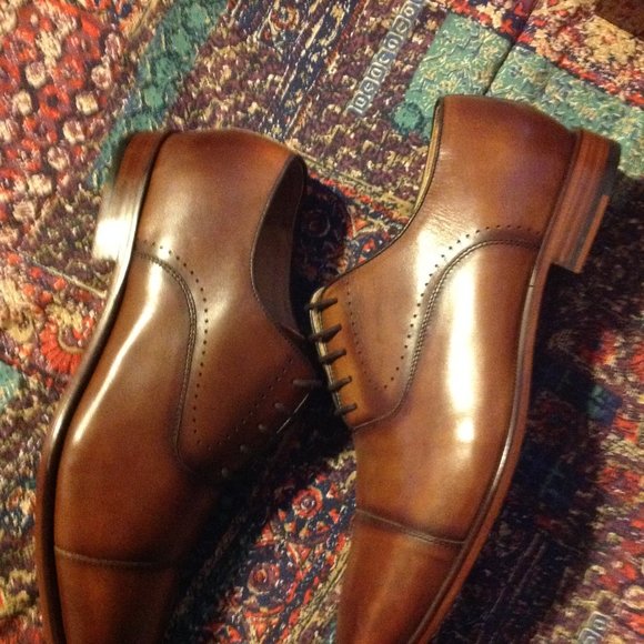 Curatore Men\'s Cesco Brown leather Oxford Dress Shoes - 11 - New Without Box main image 9